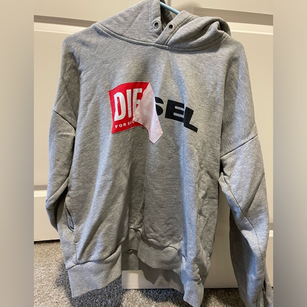 DIESEL  distressed pullover hoodie